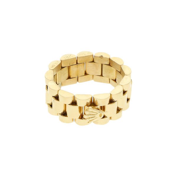 Argolla articulada en oro amarillo 18 kilates.