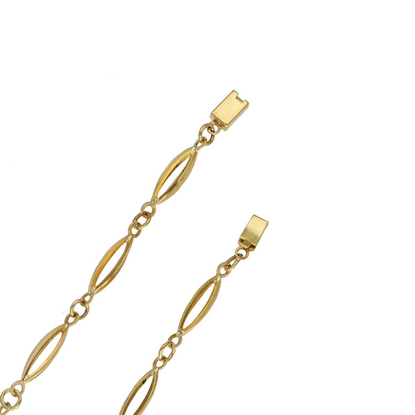 Collar eslabón Articulado en oro amarillo 18 kilates.