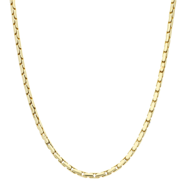 Collar eslabón articulado en oro amarillo 14 kilates.