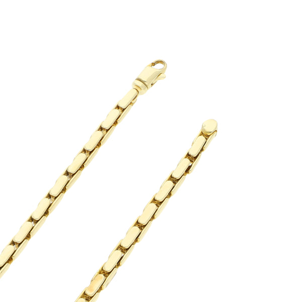 Collar eslabón articulado en oro amarillo 14 kilates.