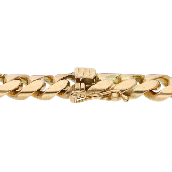 Pulsera eslabón encontrado en oro rosa 18 kilates.