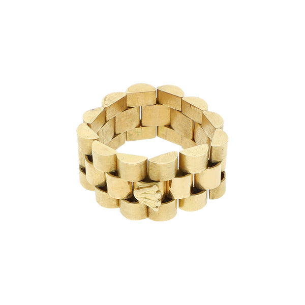Argolla articulada en oro amarillo 18 kilates.