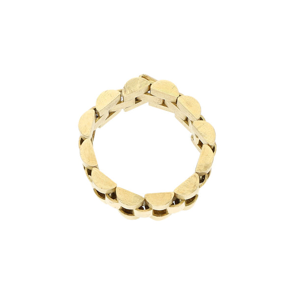 Argolla articulada en oro amarillo 18 kilates.