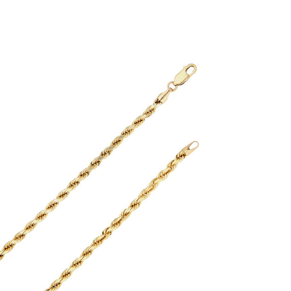 Collar eslabón torzal en oro amarillo 14 kilates.