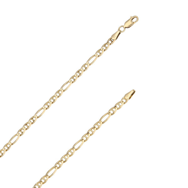 Collar eslabón combinado en oro amarillo 14 kilates.