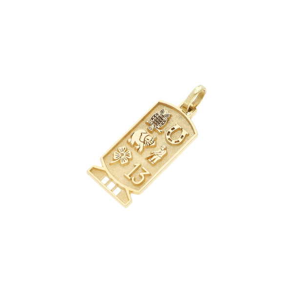 Dije diseño especial en oro amarillo 14 kilates