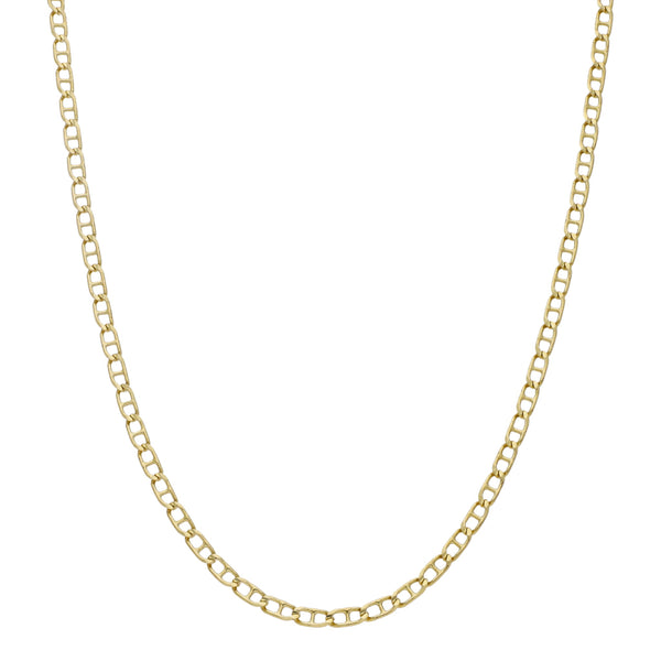 Collar eslabón nudo marino en oro amarillo 14 kilates.
