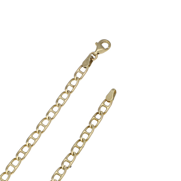 Collar eslabón nudo marino en oro amarillo 14 kilates.