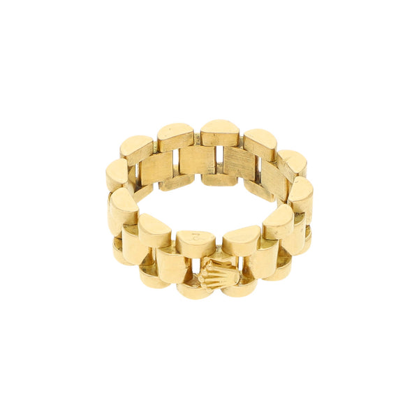 Anillo articulado en oro amarillo 18 kilates.