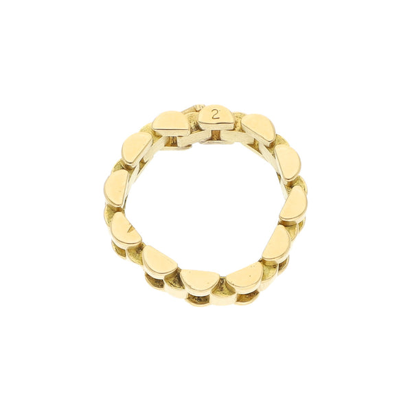 Anillo articulado en oro amarillo 18 kilates.