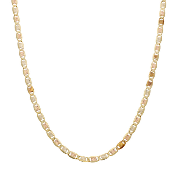 Collar eslabón nudo marino en oro amarillo 14 kilates.