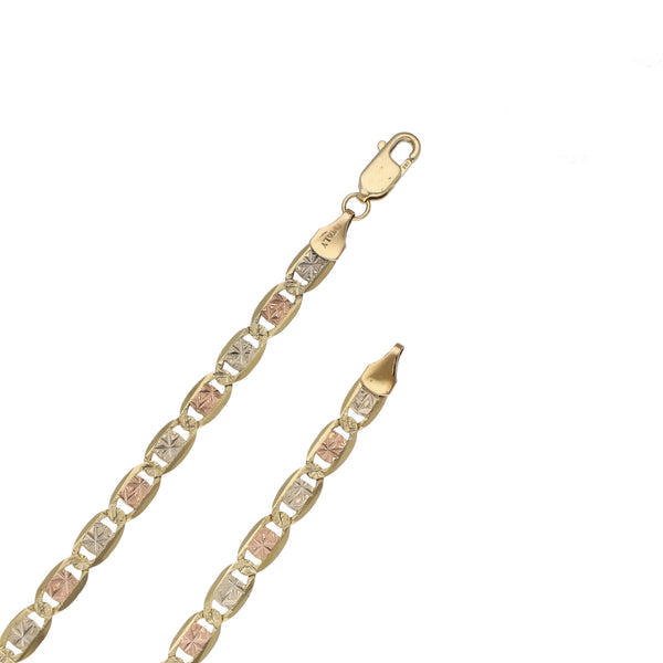 Collar eslabón nudo marino en oro amarillo 14 kilates.