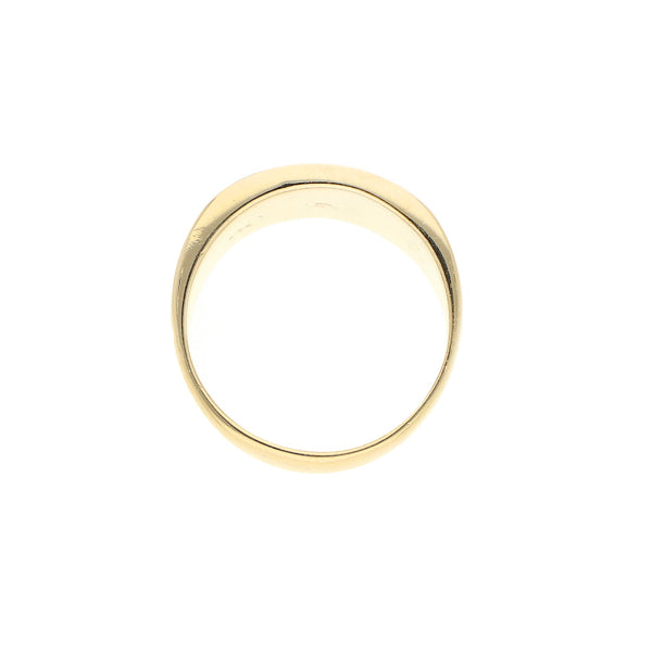 Anillo liso en oro amarillo 14 kilates.