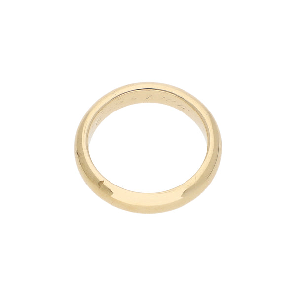 Argolla lisa en oro amarillo 18 kilates.