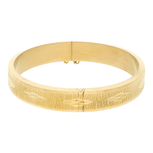 Pulsera de arillo articulada en oro amarillo 18 kilates.