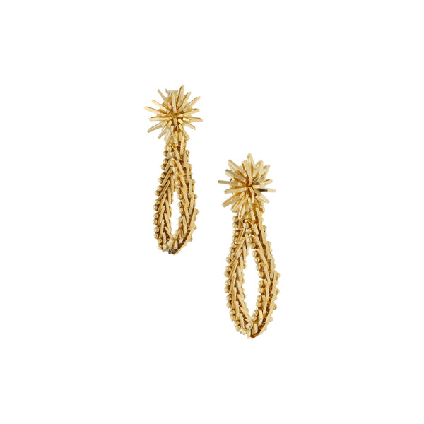 Broqueles boleados en oro amarillo 18 kilates.