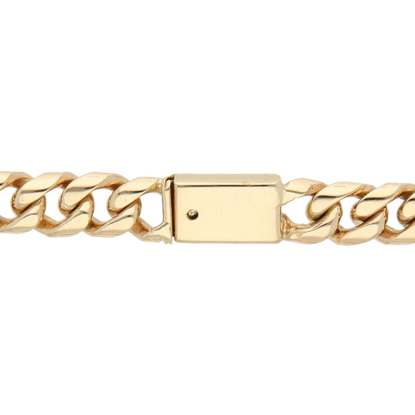 Pulsera eslabón encontrado en oro amarillo 14 kilates.