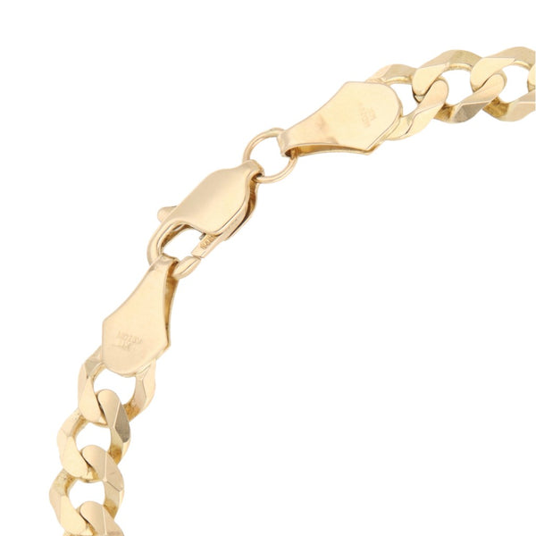 Pulsera eslabón encontrado en oro amarillo 14 kilates.
