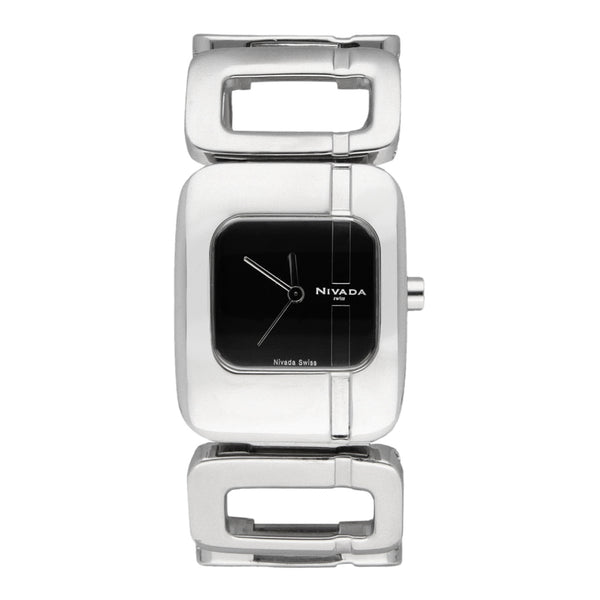 Reloj Nivada para dama en acero inoxidable.