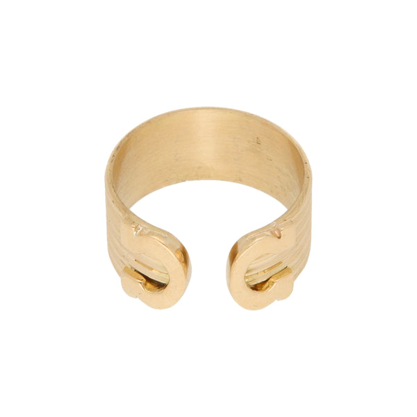 Anillo abierto en oro amarillo 18 kilates.