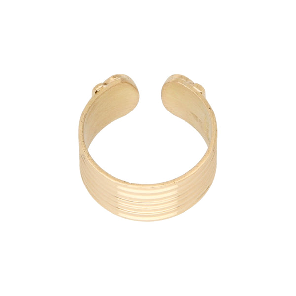 Anillo abierto en oro amarillo 18 kilates.