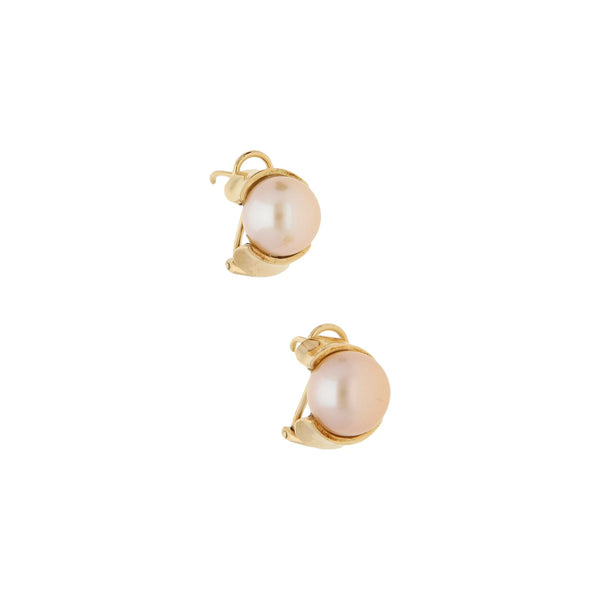 Aretes diseño especial con sintéticos en oro amarillo 14 kilates.