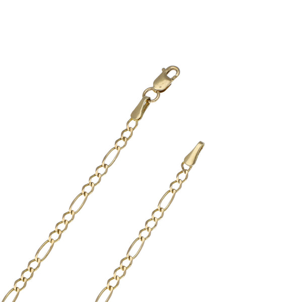 Collar de tres eslabones por uno en oro amarillo 14 kilates.
