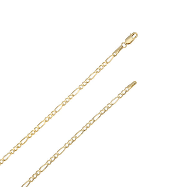Collar de tres eslabones por uno en oro amarillo 14 kilates.