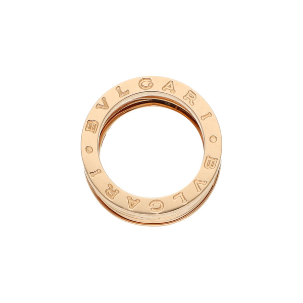 Argolla diseño especial firma Bvlgari en oro rosa 18 kilates.