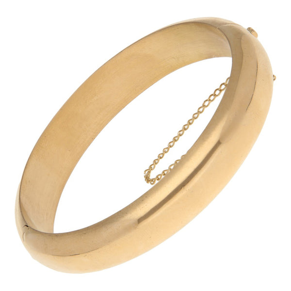Pulsera de arillo articulada en oro amarillo 18 kilates.