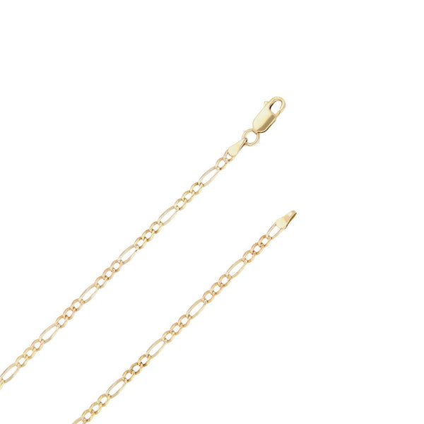 Collar de tres eslabones por uno en oro tres tonos 14 kilates.