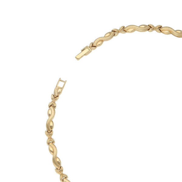 Gargantilla eslabón articulado en oro amarillo 14 kilates.