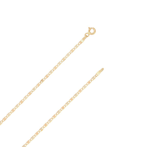 Collar eslabón nudo marino y medalla diseño especial motivo Madonna en oro tres tonos 14 kilates.