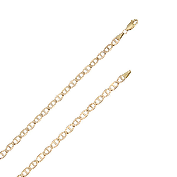 Collar eslabón nudo marino en oro amarillo 14 kilates.