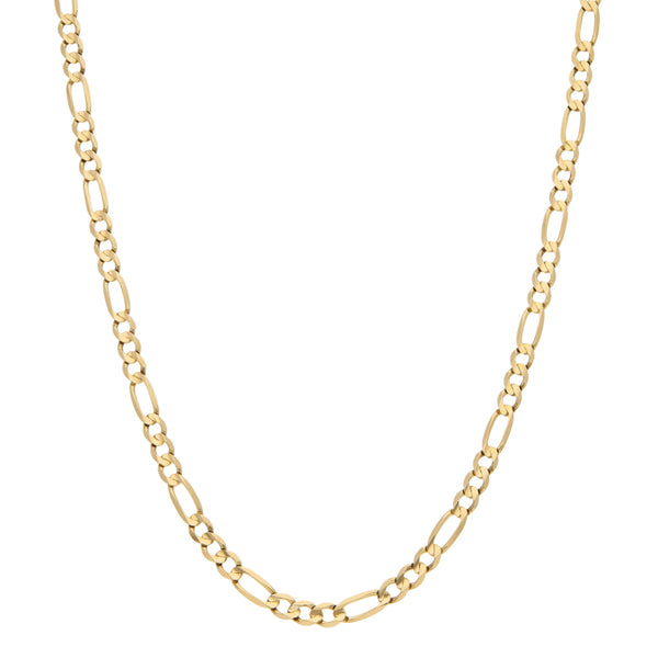 Collar de tres eslabones por uno en oro amarillo 14 kilates.