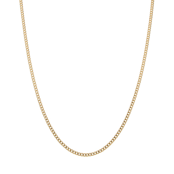 Collar eslabón encontrado en oro amarillo 14 kilates.