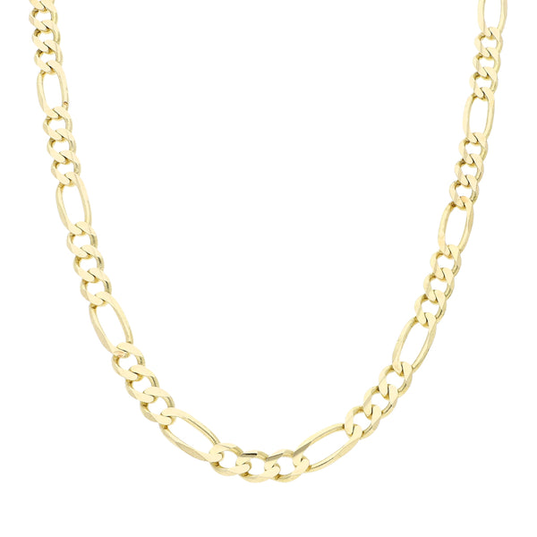 Collar de tres eslabones por uno en oro amarillo 14 kilates.