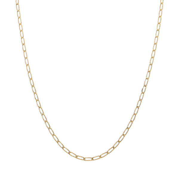 Collar eslabón encontrado en oro amarillo 14 kilates.
