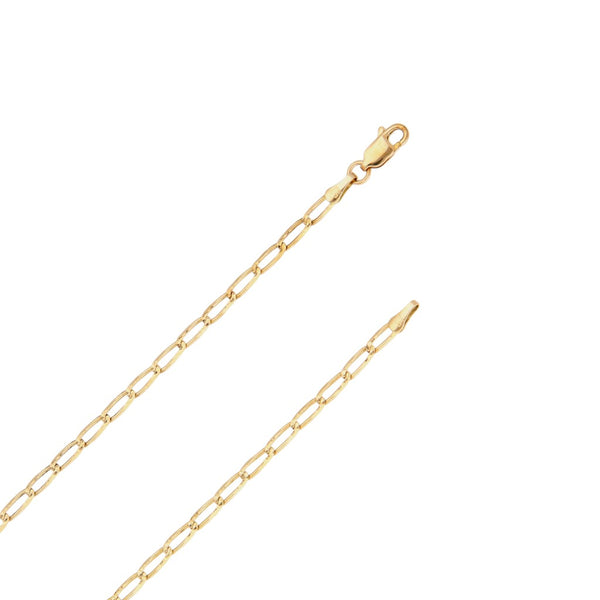 Collar eslabón encontrado en oro amarillo 14 kilates.