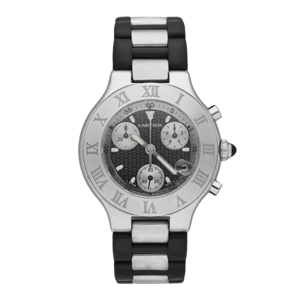 Reloj Cartier para caballero modelo 21 Chronoscaph.