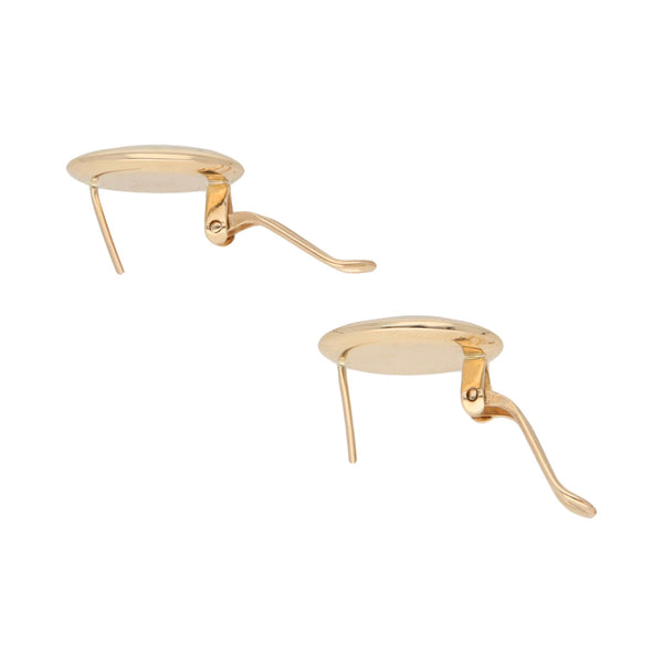 Juego de anillo y aretes diseño especial con madre perla en oro amarillo 14 kilates.