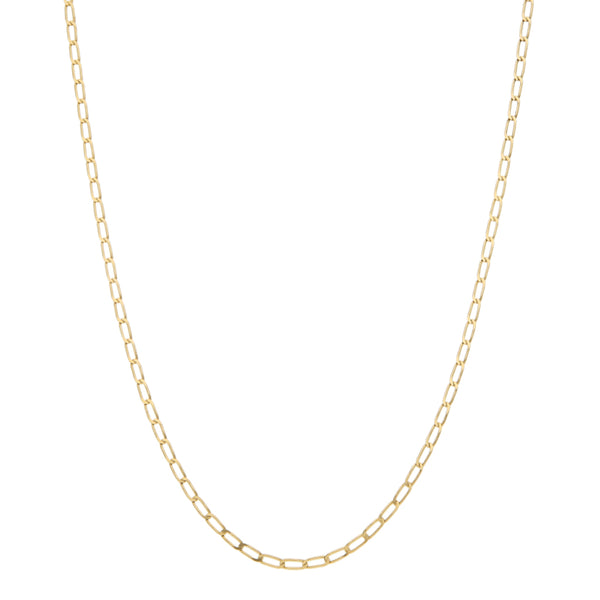 Collar eslabón encontrado en oro amarillo 14 kilates.