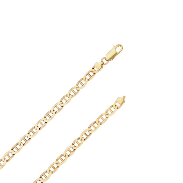 Collar eslabón nudo marino en oro rosa 14 kilates.