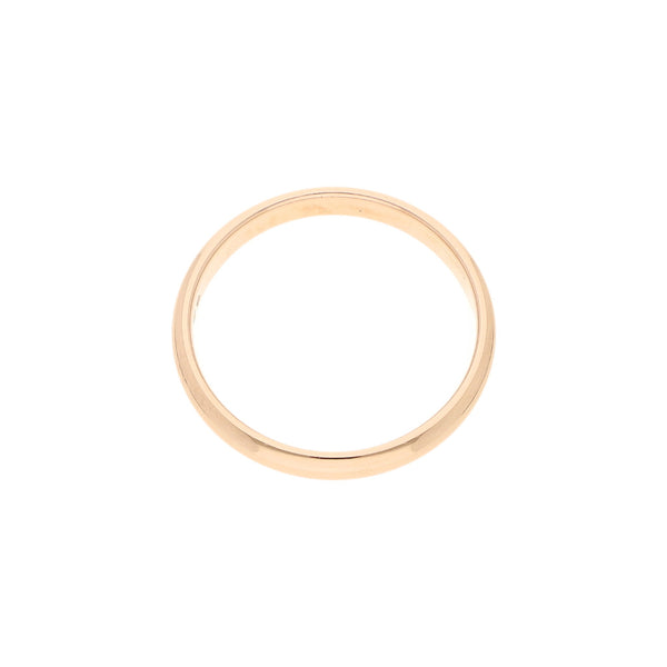Argolla lisa firma Cartier en oro rosa 18 kilates.