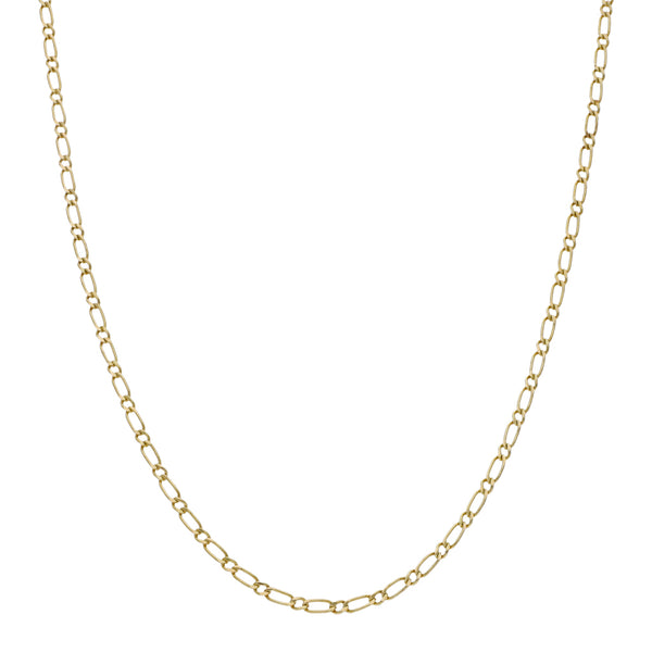 Collar eslabón uno por uno en oro amarillo 14 kilates.