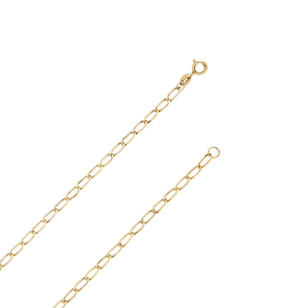 Collar eslabón encontrado en oro amarillo 14 kilates.