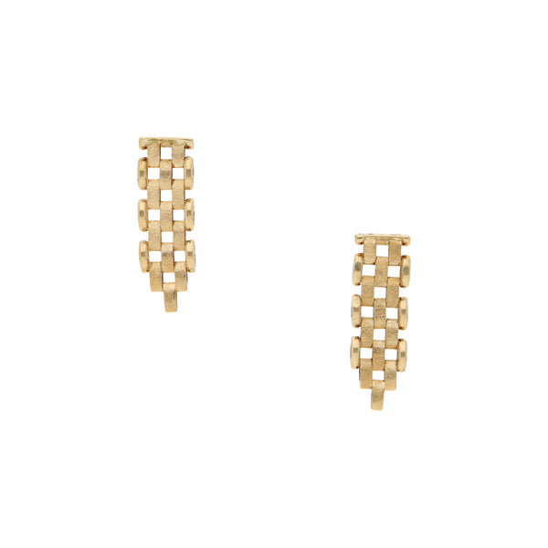 Broqueles articulados en oro amarillo 14 kilates