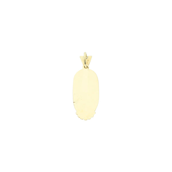 Dije diseño especial motivos de la suerte en oro amarillo 14 kilates.