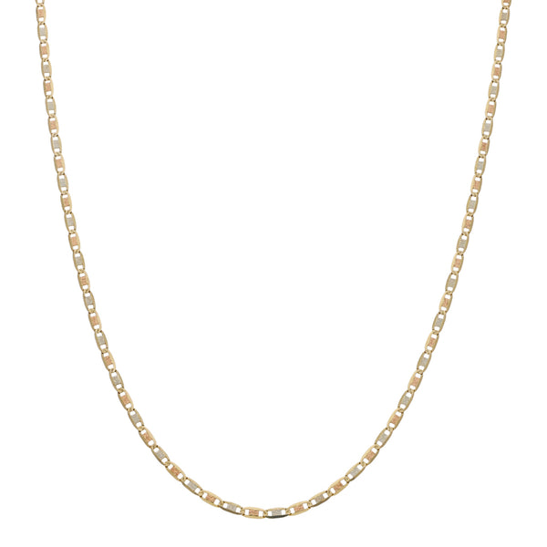 Collar eslabón nudo marino en oro amarillo 14 kilates.
