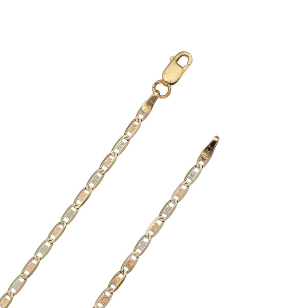 Collar eslabón nudo marino en oro amarillo 14 kilates.